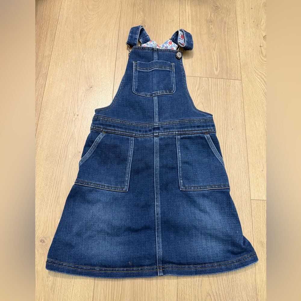 Mini Boden 9-10yo Denim Kids Overall Dress